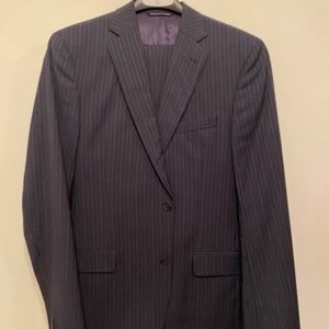 Navy Pinstripe Jack Victor 2 Piece Suit 40L